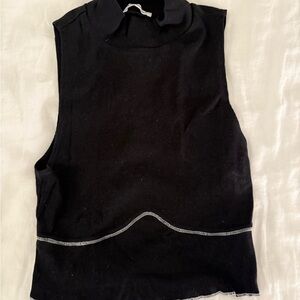 Reformation Black Sleeveless Top